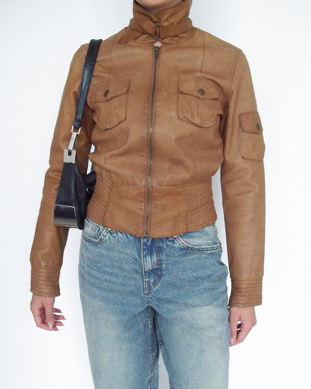 Fitted brown jacket | XS/S