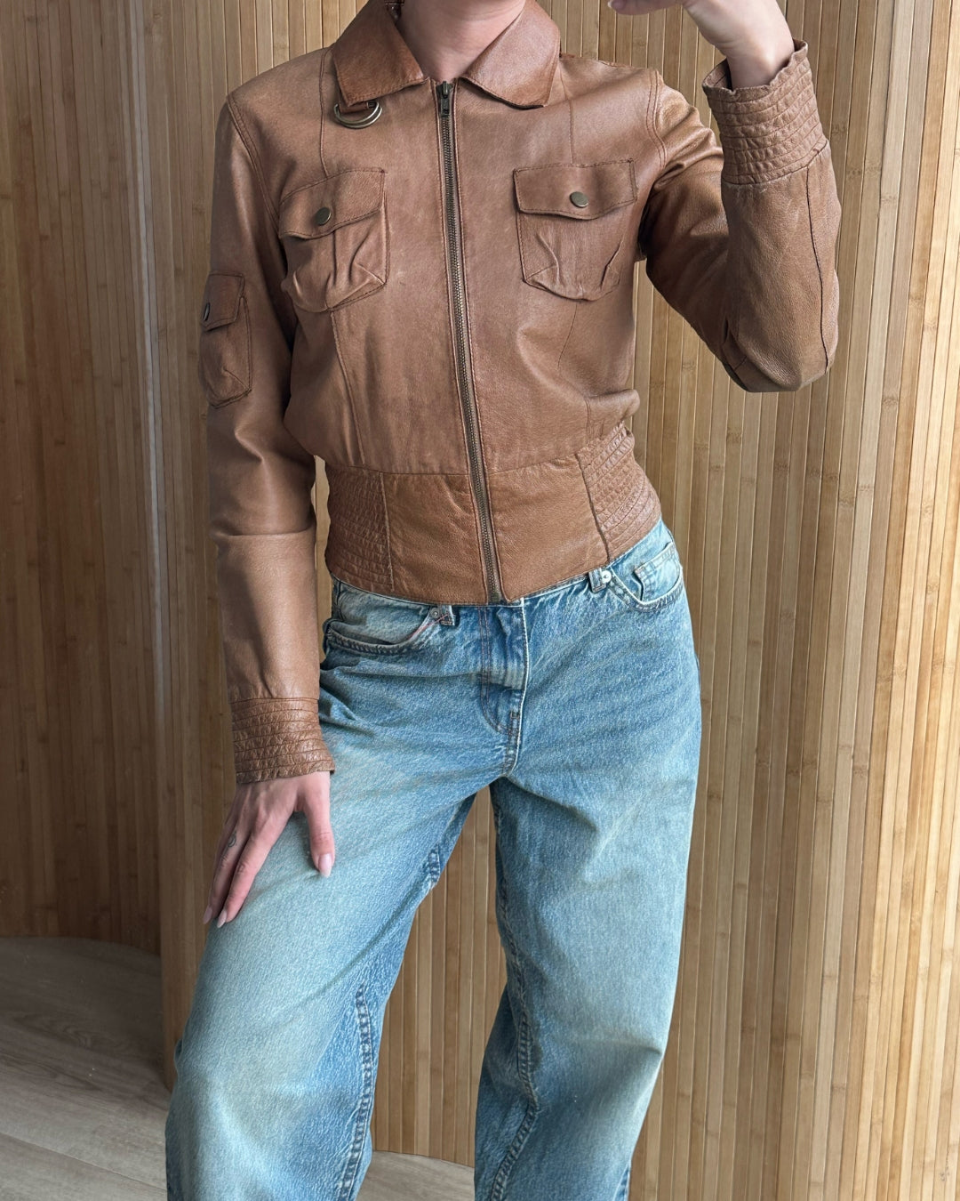 Fitted brown jacket | XS/S