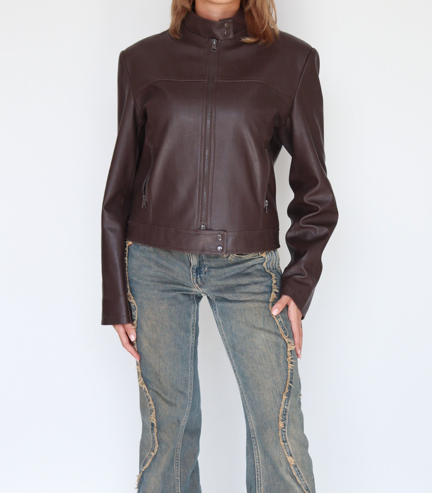 Chocolate brown jacket | XS