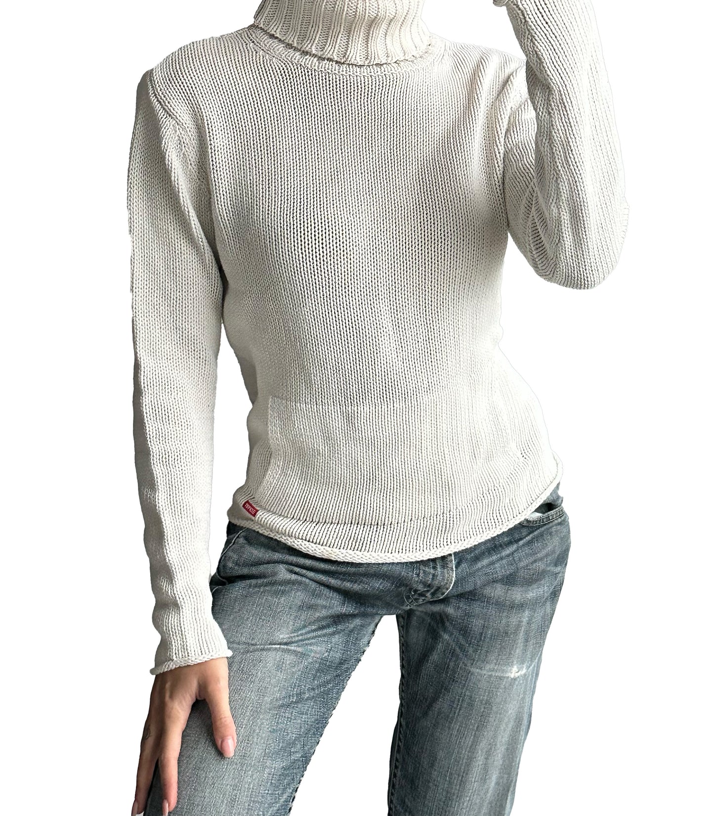 White turtle neck | XS