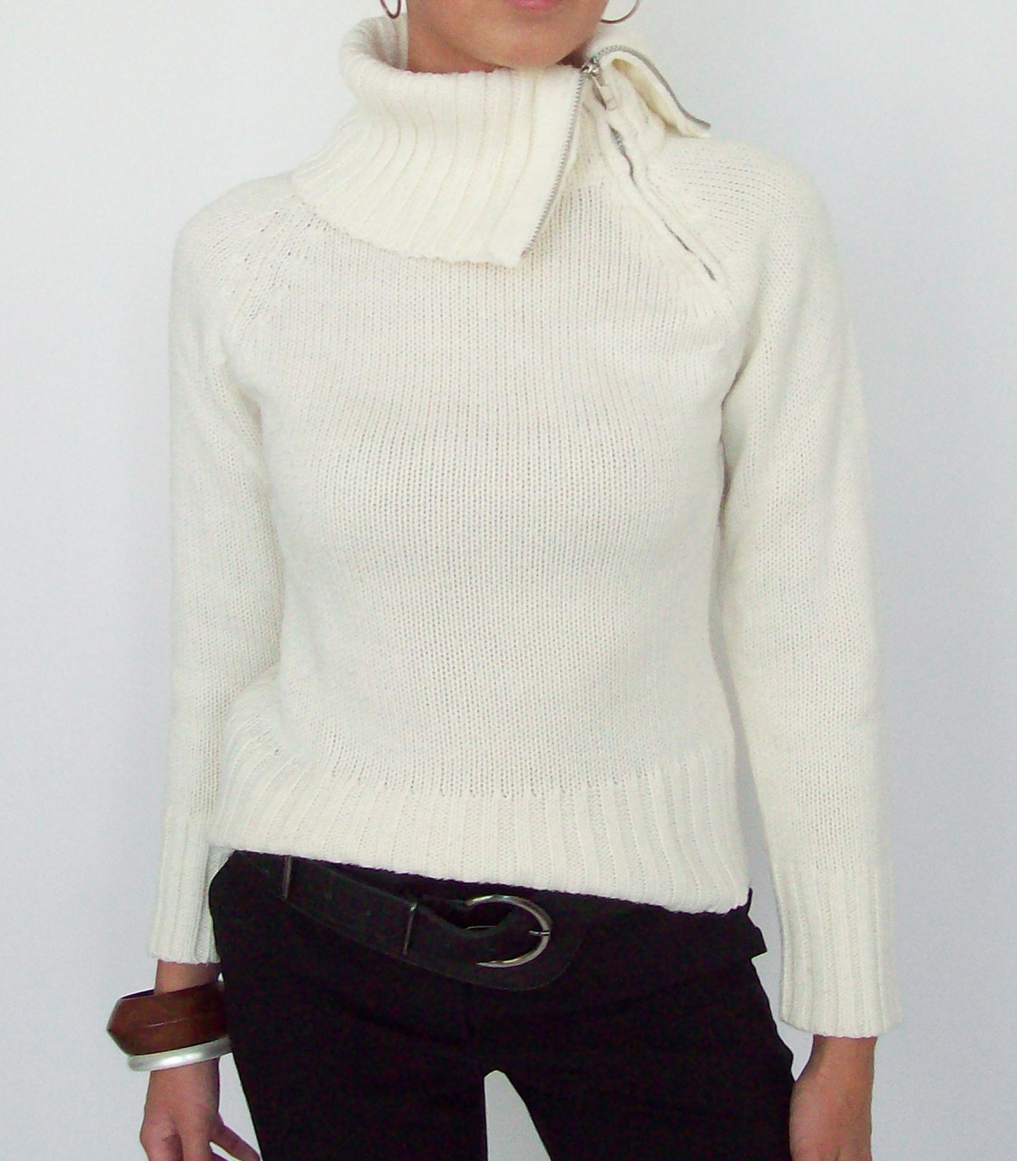 Asymmetric turtleneck | XS
