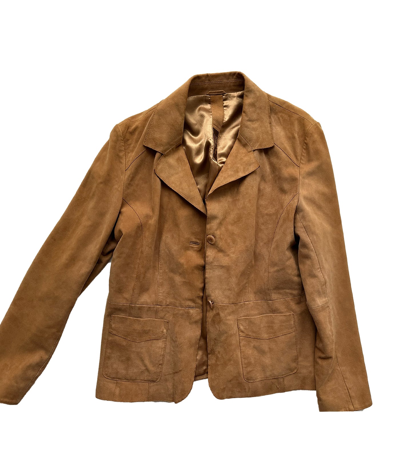 Camel suede blazer | S