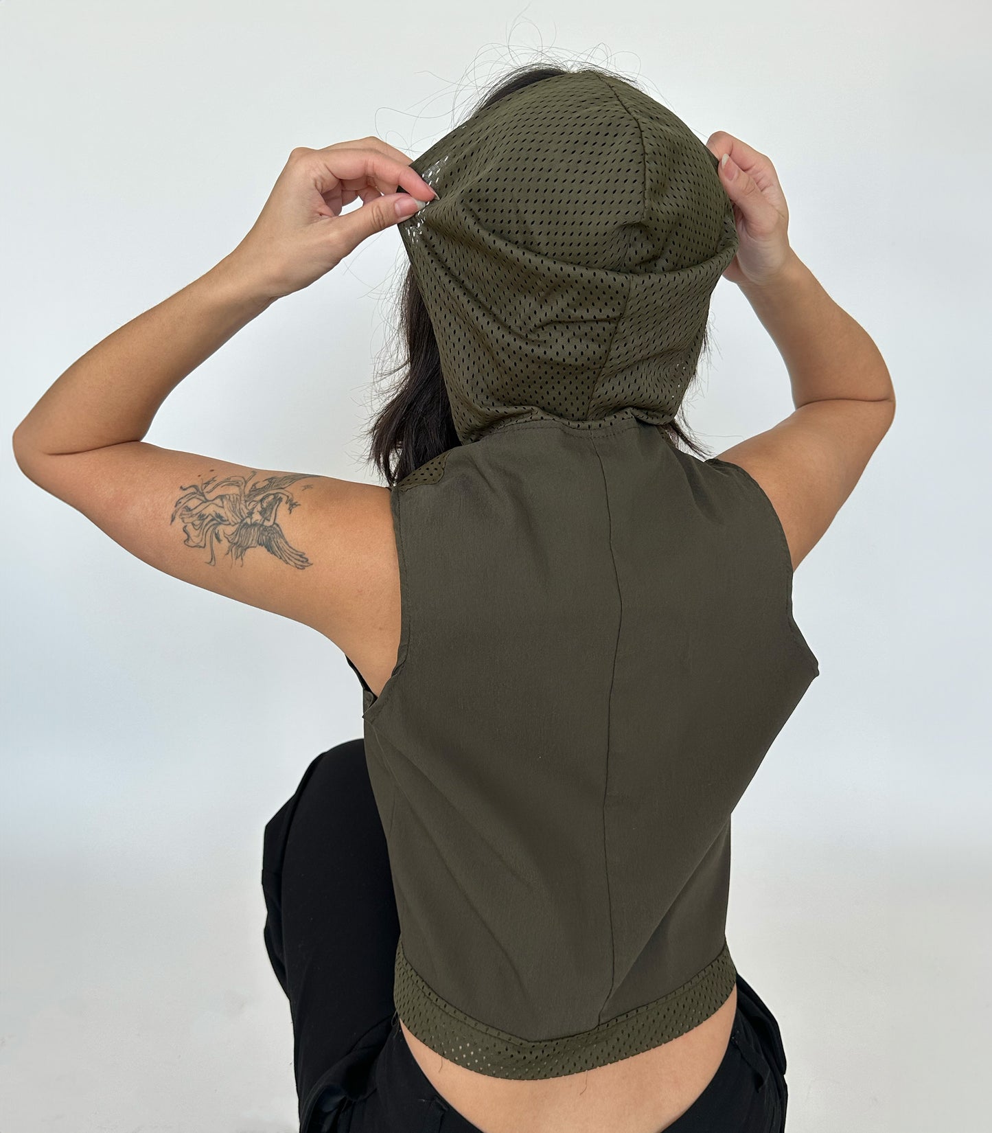 Green sporty gilet | XS