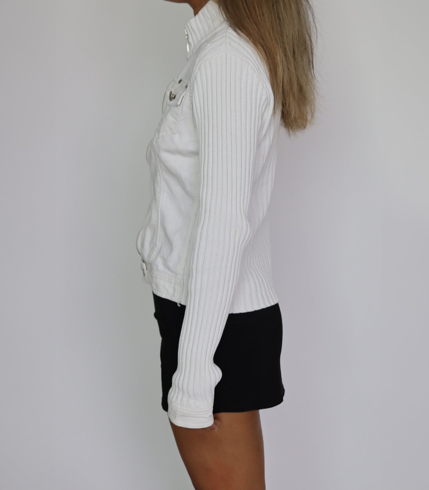 White zipper jacket | M