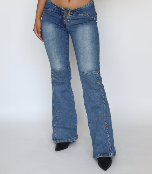 Flared low waist | M