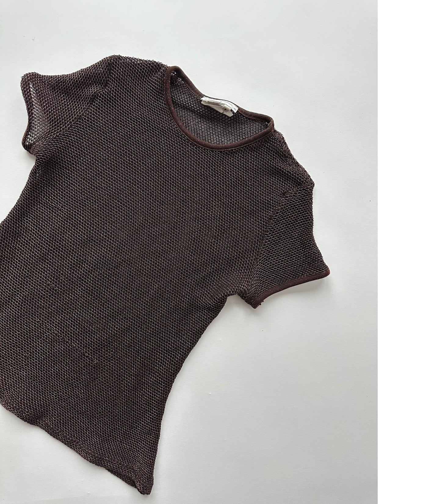 Glitter crochet shirt | XS