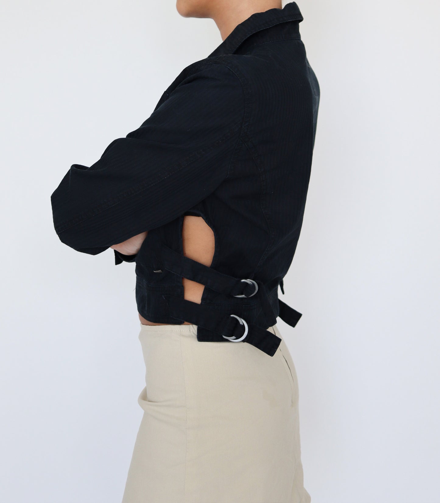 Unique cut out jacket | XS