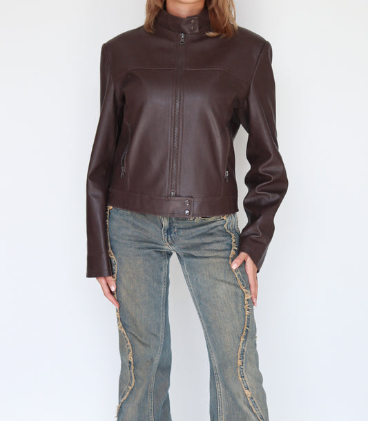 Chocolate brown jacket | XS