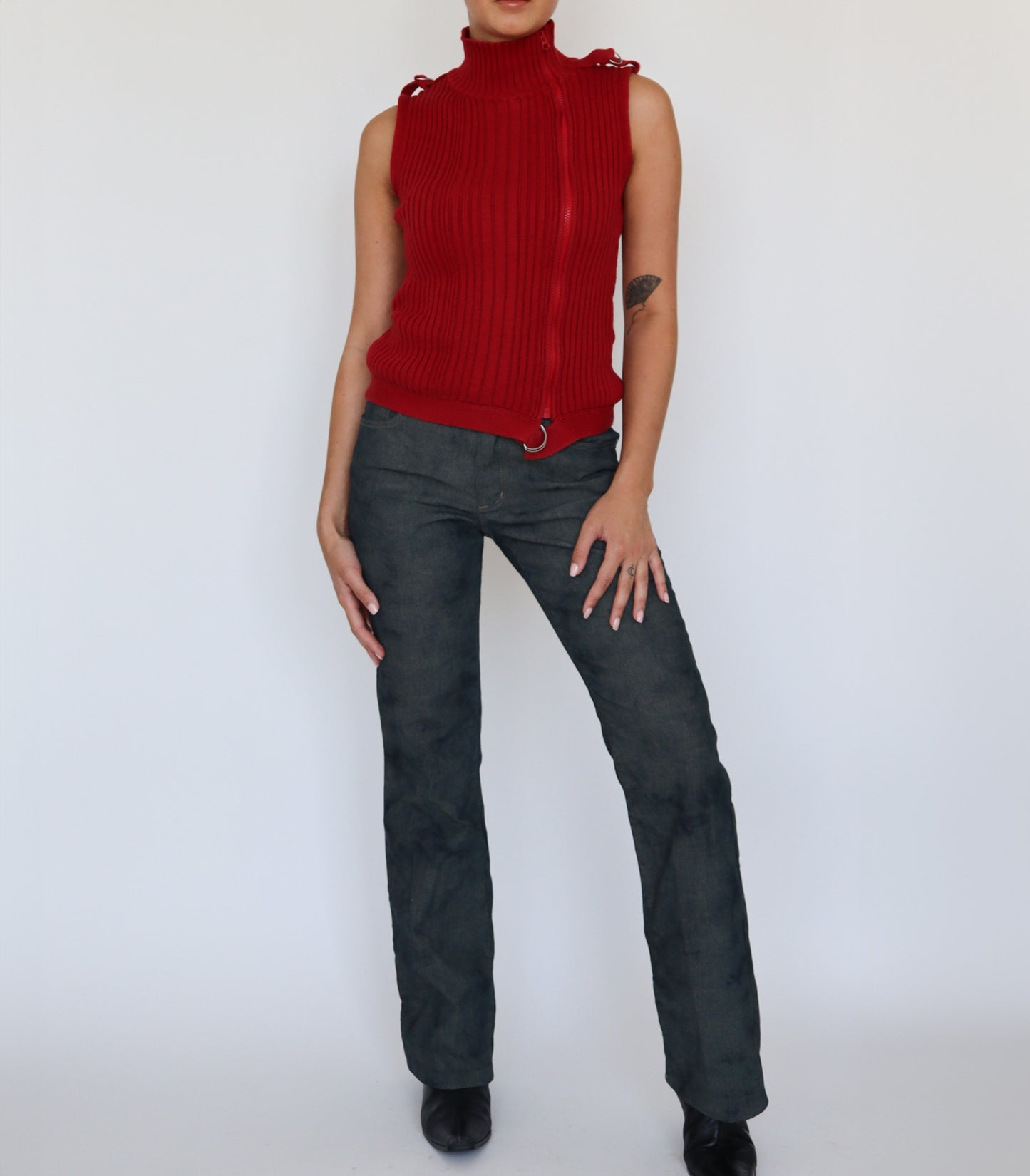 Turtle neck zipper | S