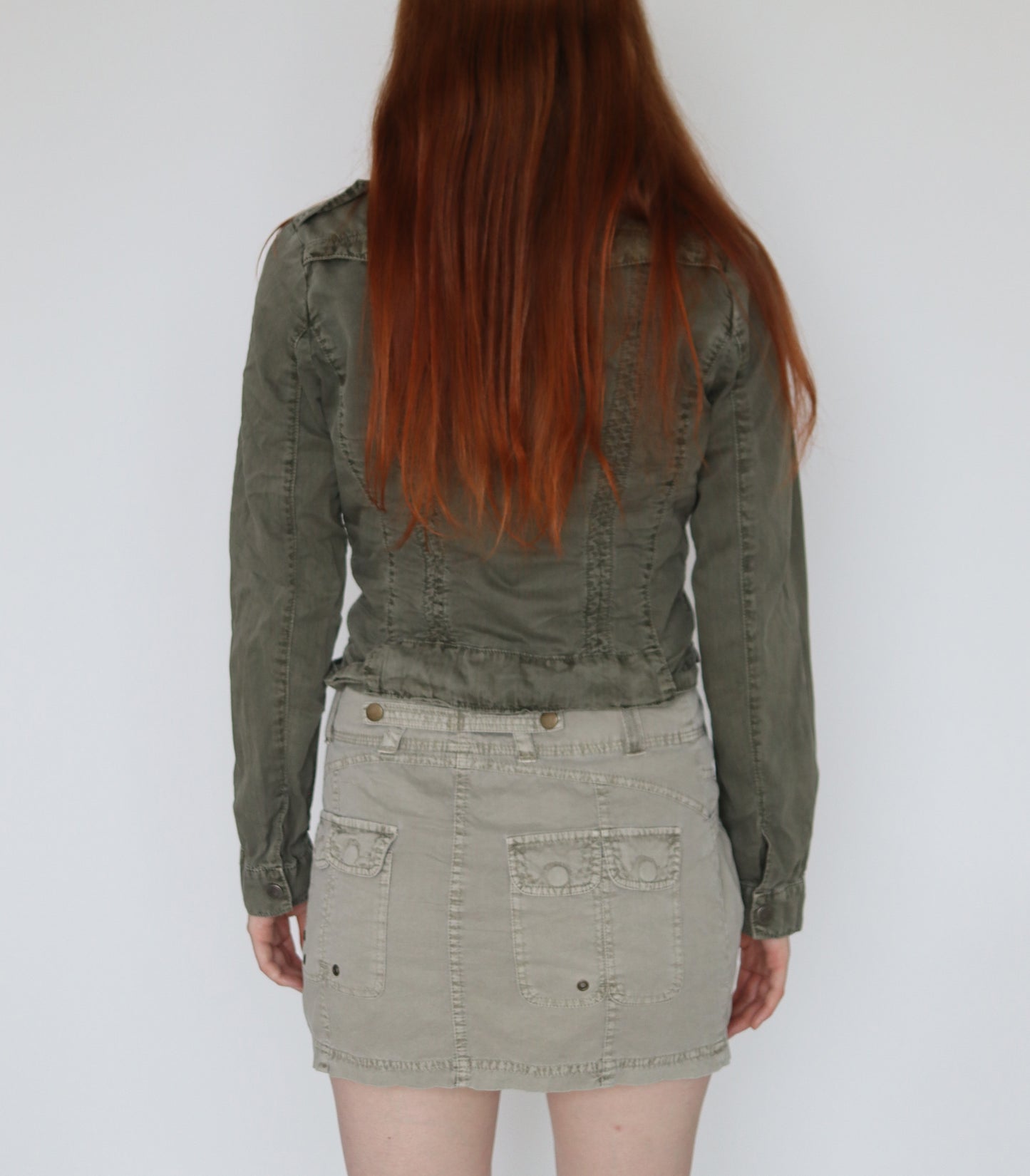 Cropped army jacket | XS