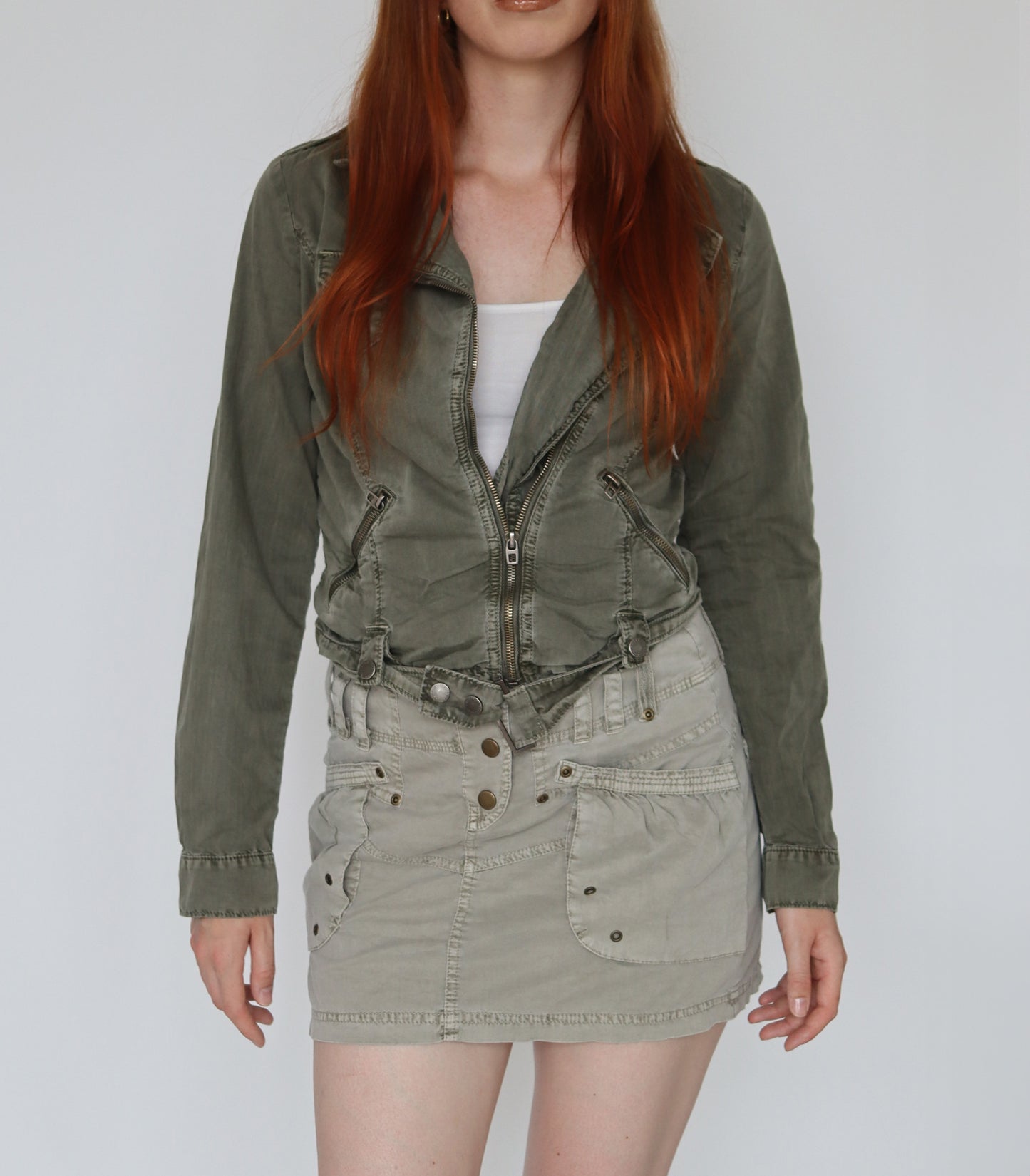 Cropped army jacket | XS