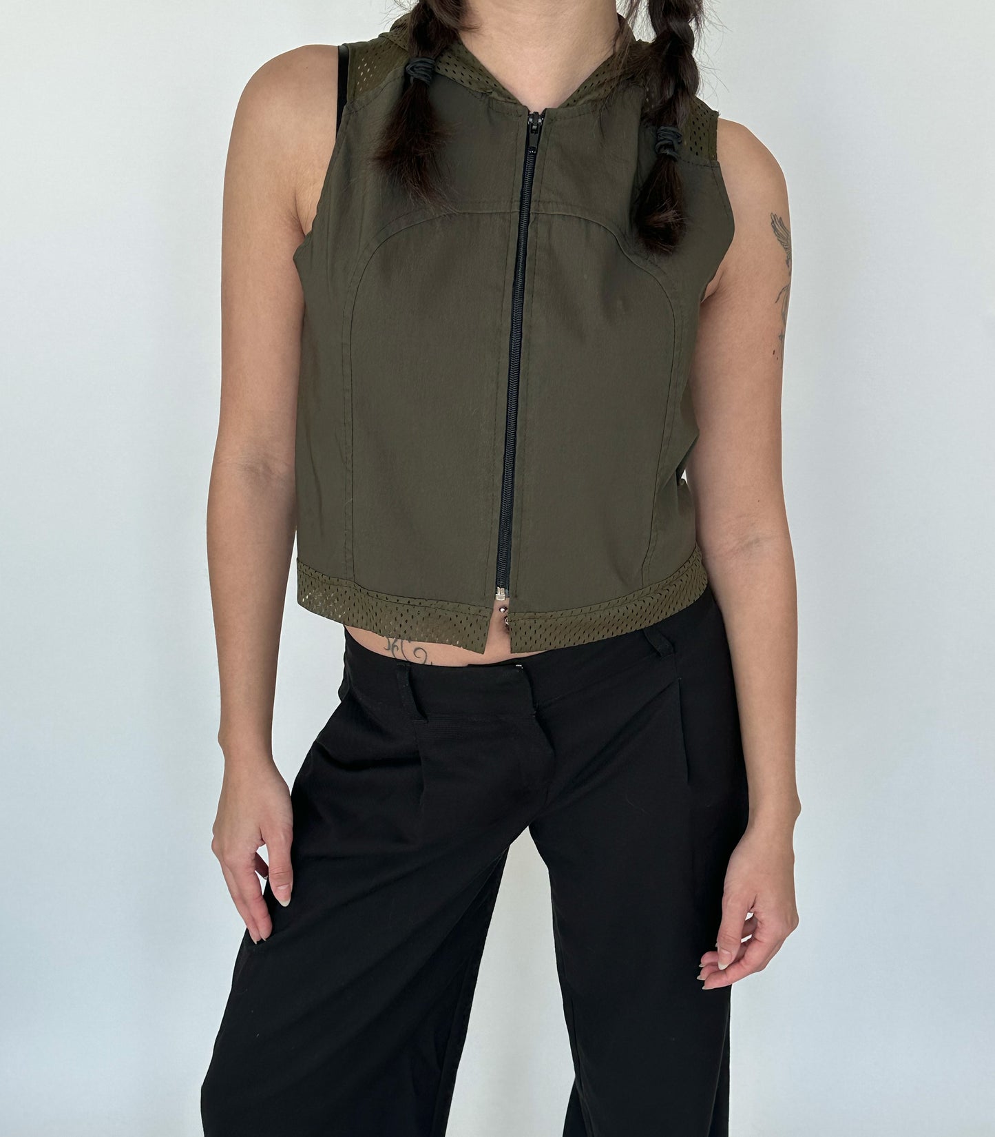 Green sporty gilet | XS