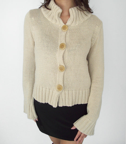 Knit button up | S