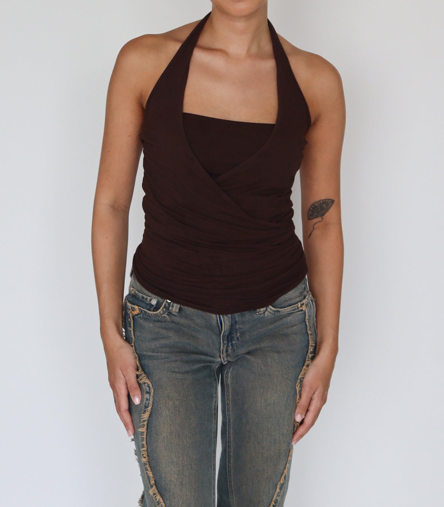 Brown halter | S