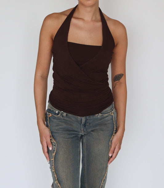 Brown halter | S