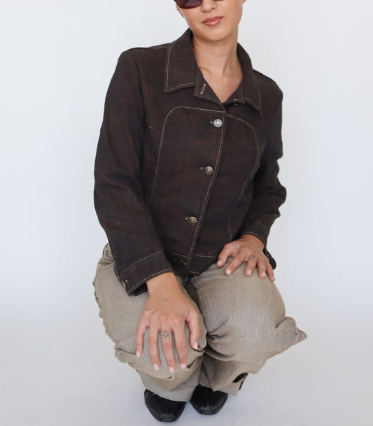 Dark brown jacket | XS