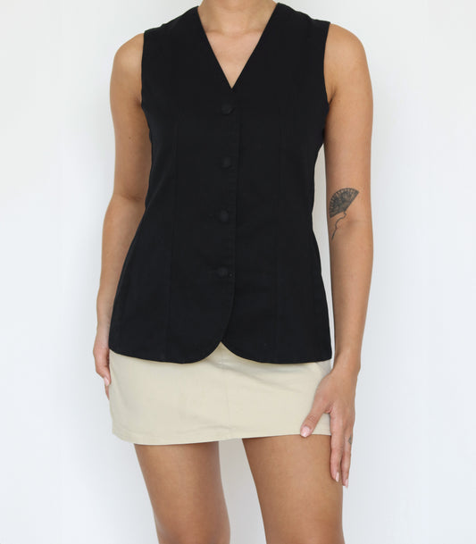 Button up gilet | S