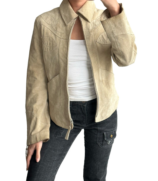 Suede jacket detail | XS